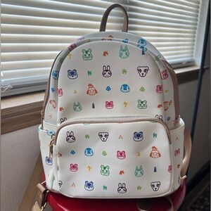 Animal Crossing New Horizons Nintendo Switch White Backpack - NEW